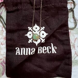 Anna Beck necklace w small turquoise pendant